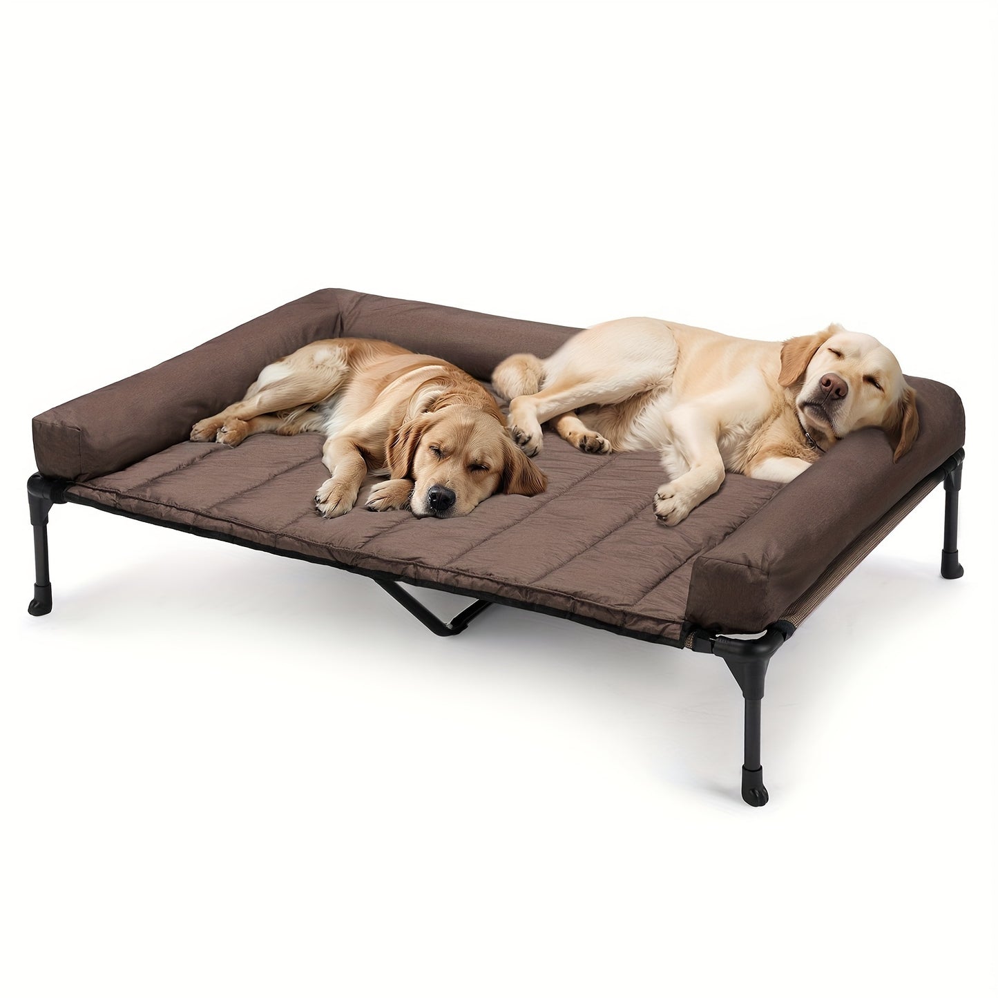 Veehoo Cooling Elevated Dog Bed with Removable Pillow-Top Mat