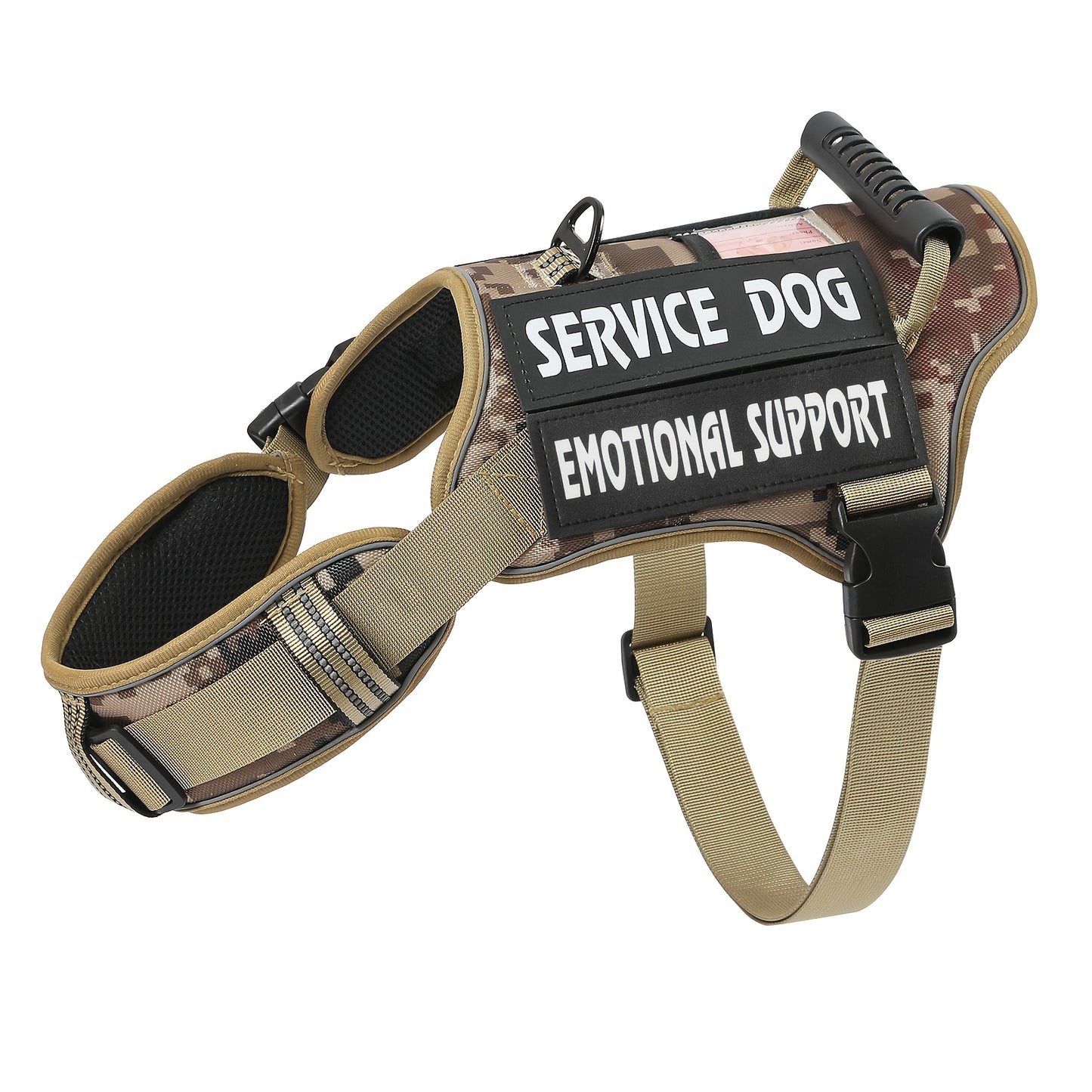 Adjustable Reflective Tactical Dog Harness for Training and Control