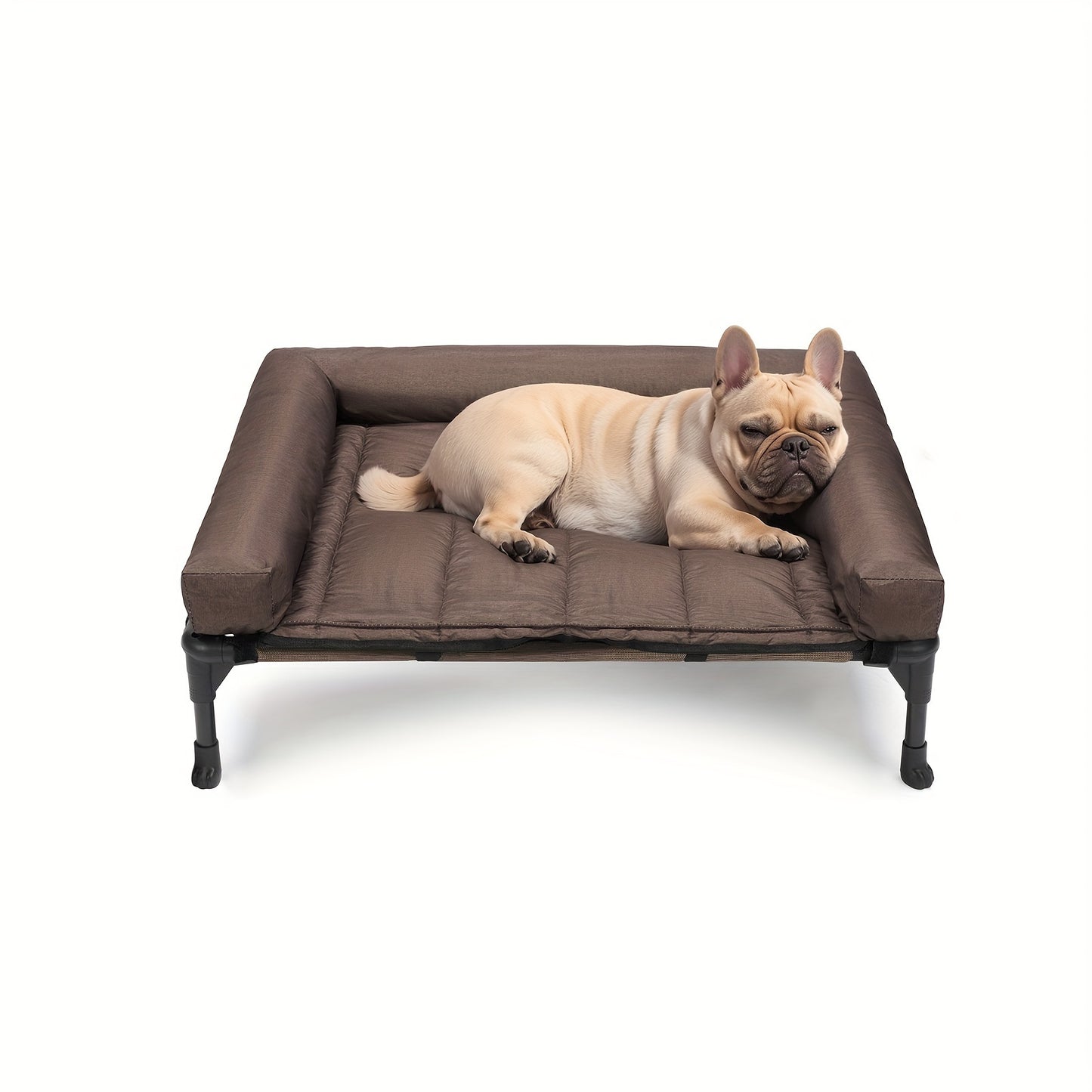 Veehoo Cooling Elevated Dog Bed with Removable Pillow-Top Mat