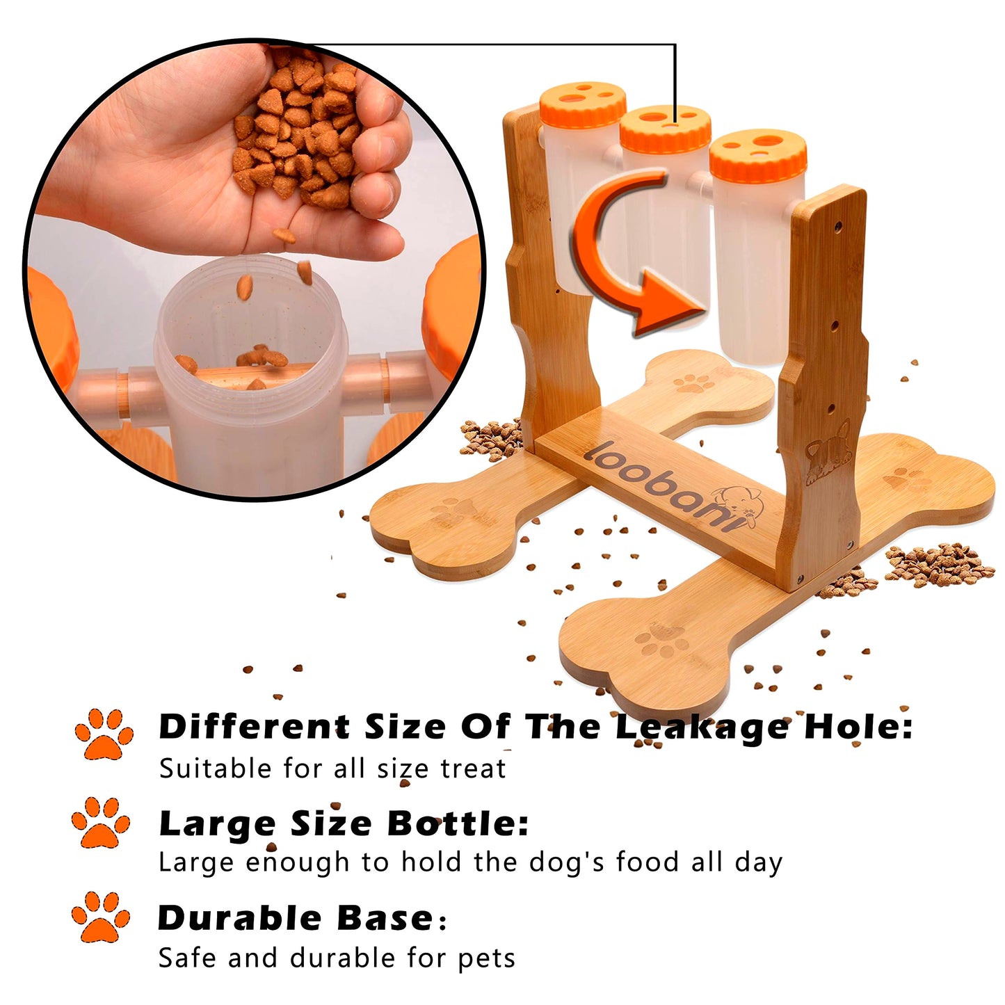 Interactive Wooden Dog Puzzle Toy for Mental Stimulation and Training