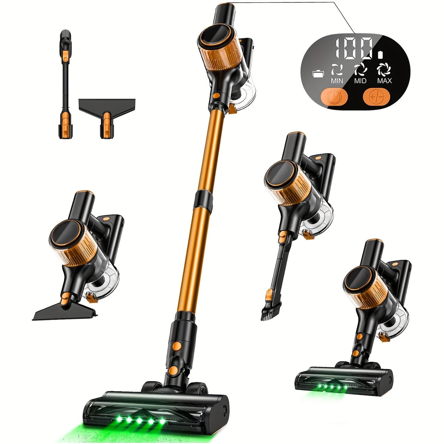 Cordless Vacuum Cleaner With 28Kpa Suction For Pets