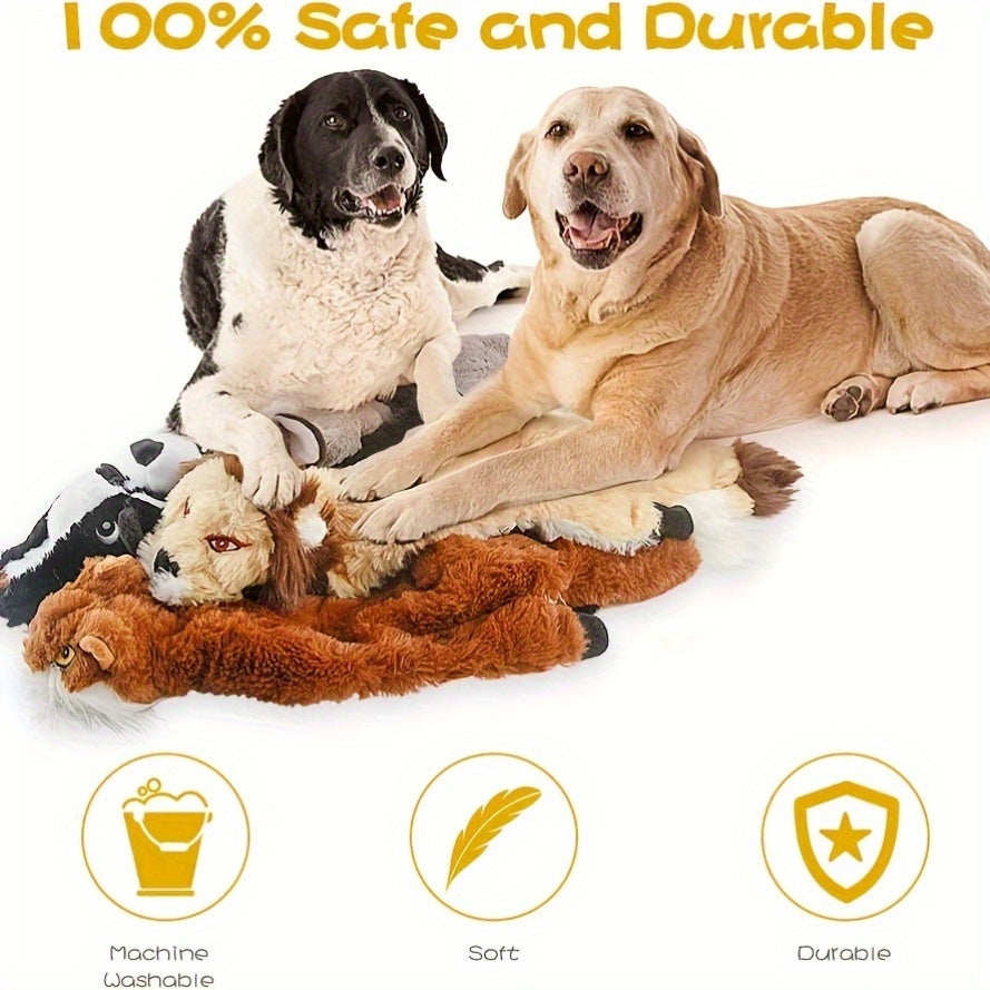 Durable Plush Dog Squeaky Chew Toy for Small Medium Dogs