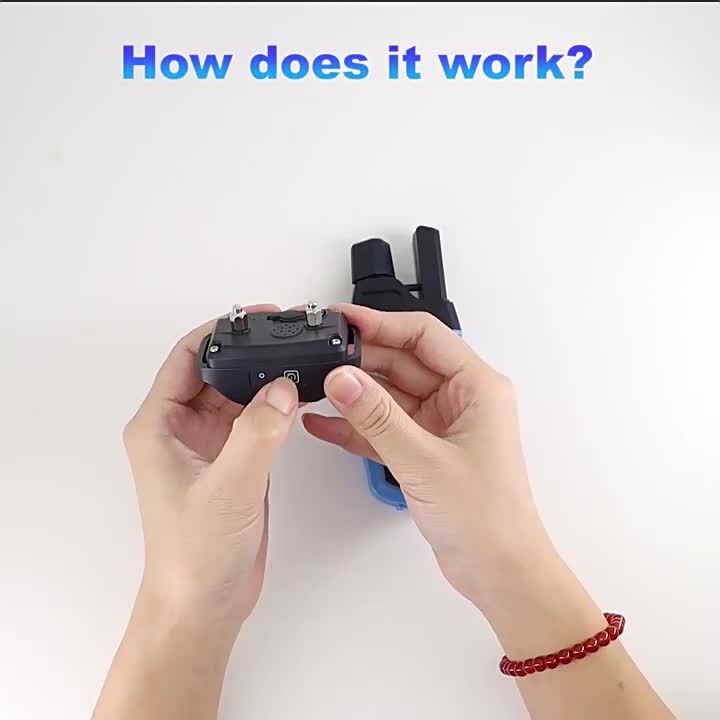 Electronic Dog Training Collar With Remote Waterproof Rechargeable Device