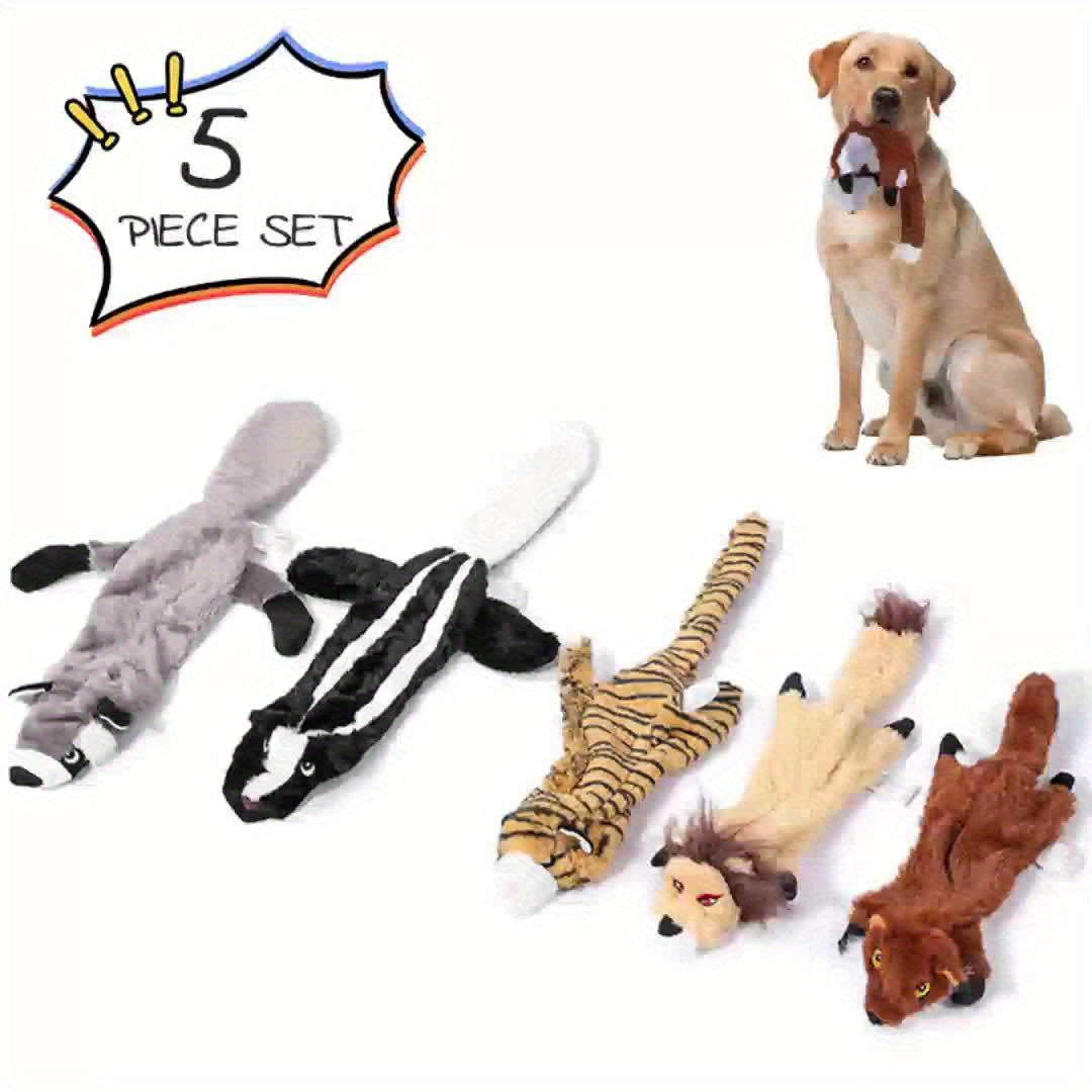 Durable Plush Dog Squeaky Chew Toy for Small Medium Dogs