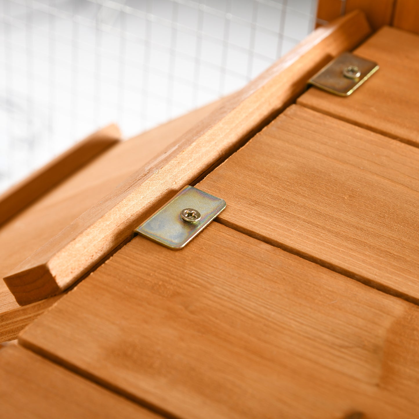 Outdoor Cat Catio Playground with Weather Protection and Shelves