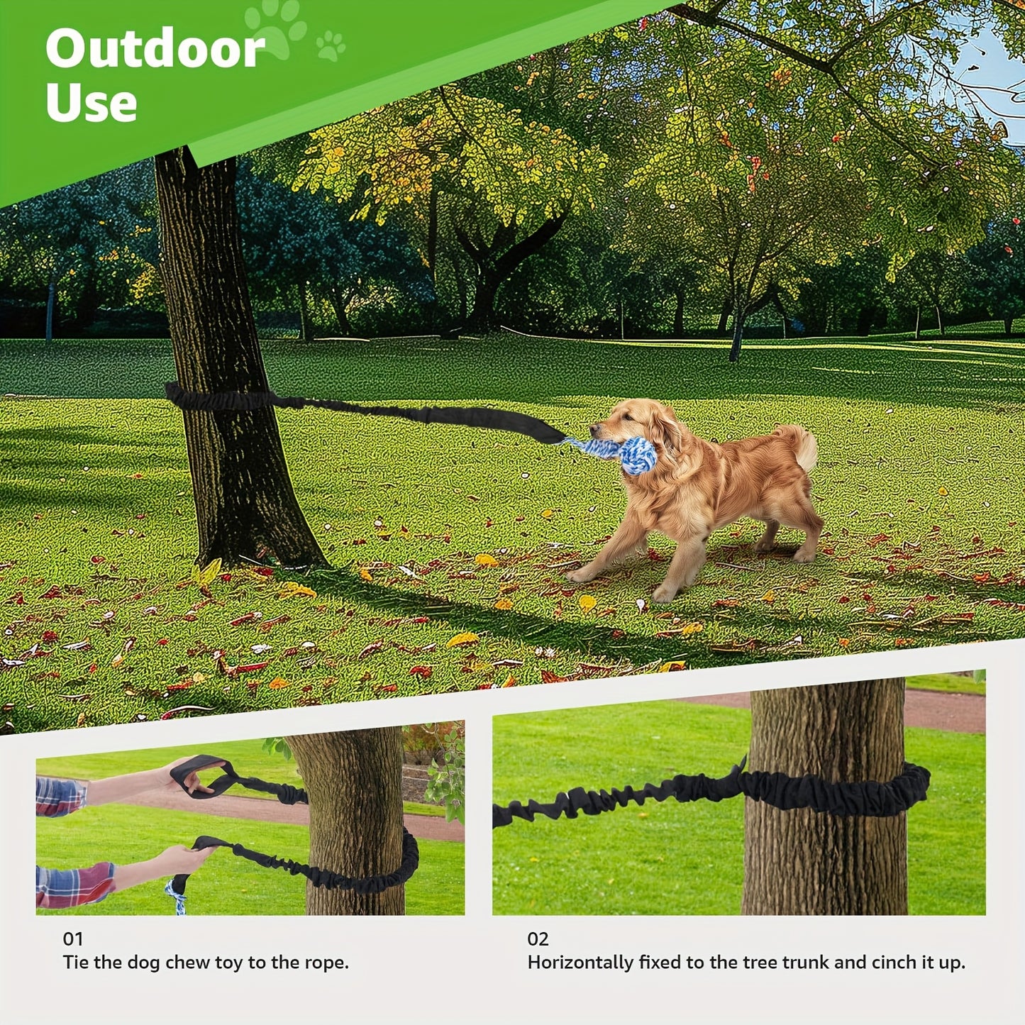 Dog Rope Toy Tug Of War For Small Medium Large Dogs