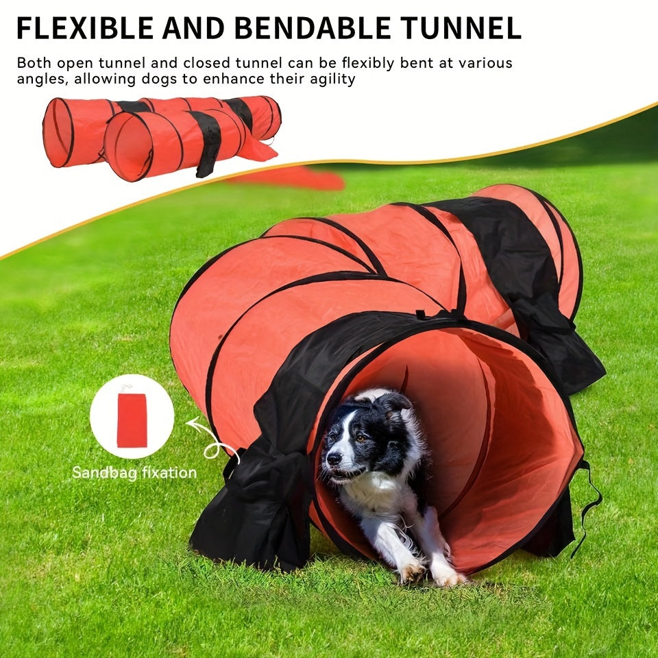 Introductory Pet Obstacle Course - Dog Agility Training Set Outdoor