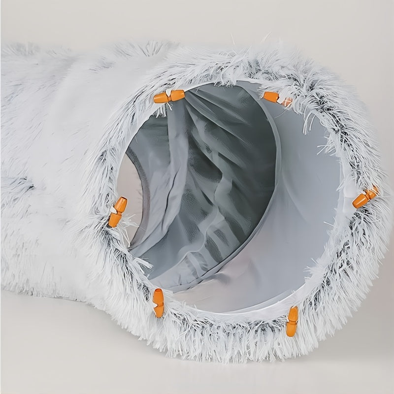 Cat Nest Pet Cat Tunnel Plush Warm Foldable Detachable Washable Multi-Functional Splicing Cat Channel