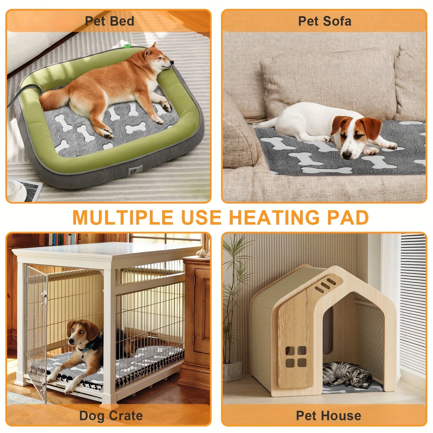 Pet Heating Pad with Smart Thermostatic Control and Timer