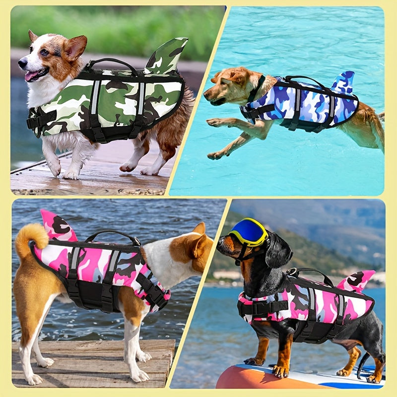 Adjustable Floating Dog Vest for Safe Beach Adventures