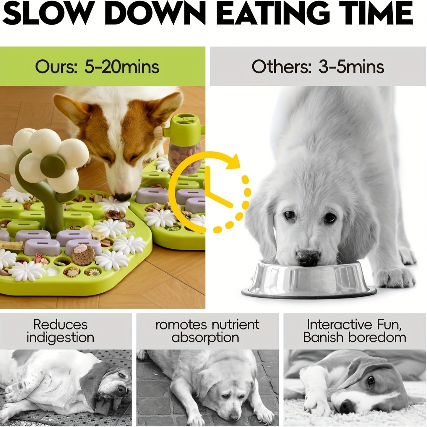Mewoofan Interactive Dog Puzzle Toy Slow Feeder IQ Trainer