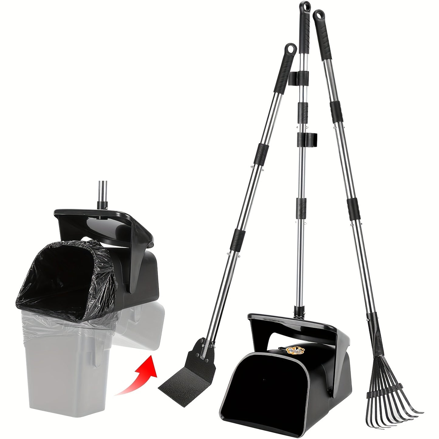 2/3pcs Leaf Pooper Scooper - Heavy-Duty Easy Cleaning Tool