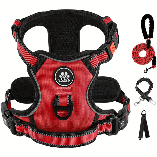 Fully Reflective No Pull Dog Harness for Comfortable Walks