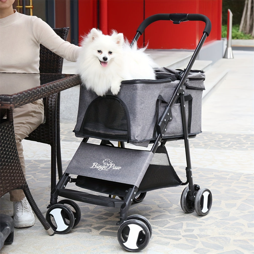 Wisfor Pet Stroller | Foldable Carrier For Dog Travel