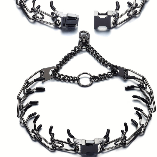 14 to 26 Inch Stainless Steel Chain Dog Collar Quick Release
