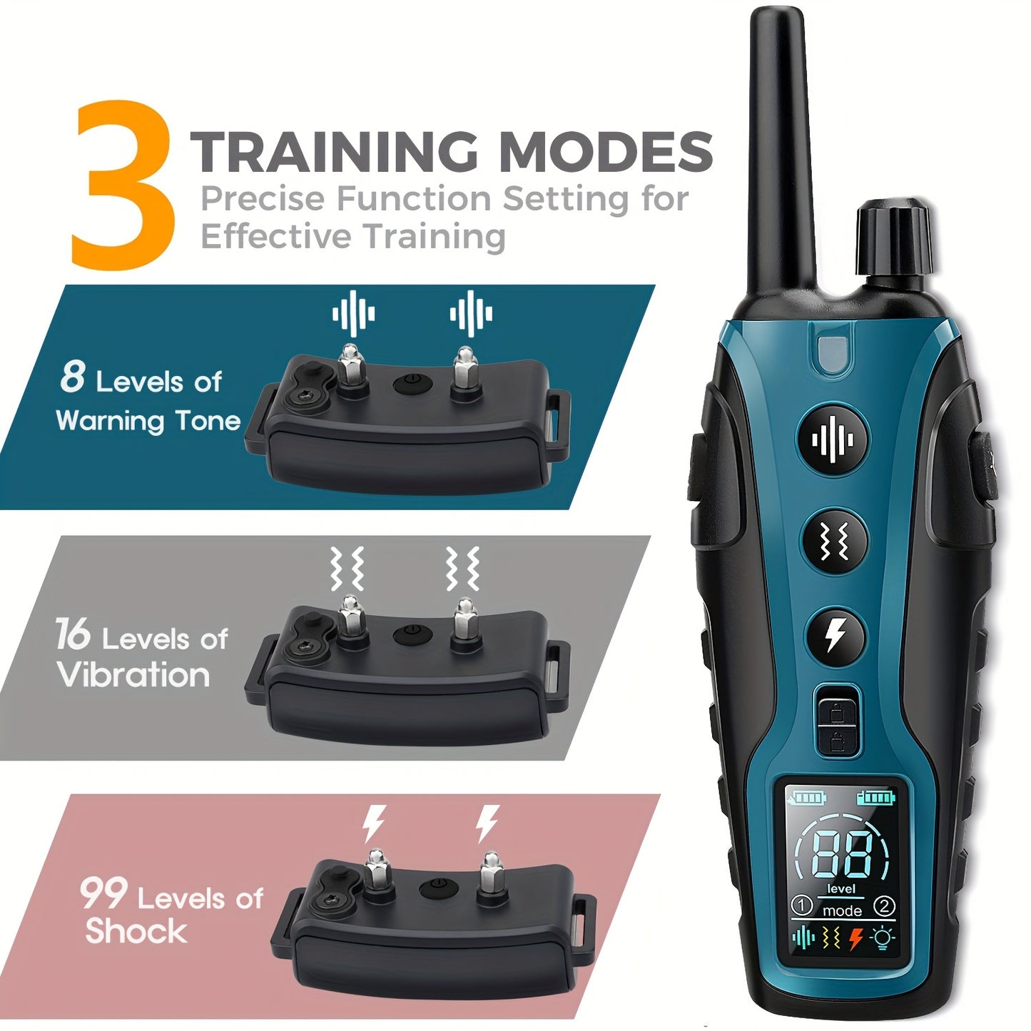 Dog Shock Collar Trainer 3300Ft Remote Collar for Dogs