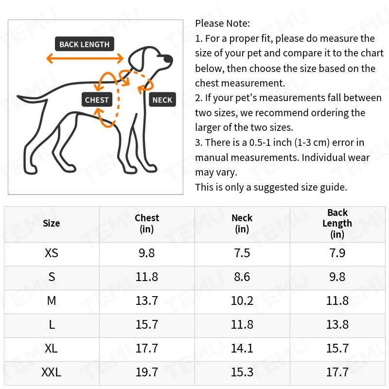8pcs Lightweight Stylish Dog Shirts For Pet Outdoor Playing