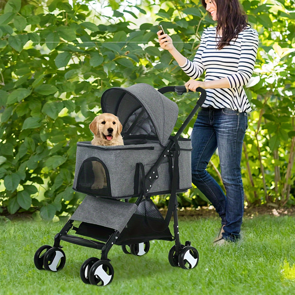 Wisfor Pet Stroller | Foldable Carrier For Dog Travel