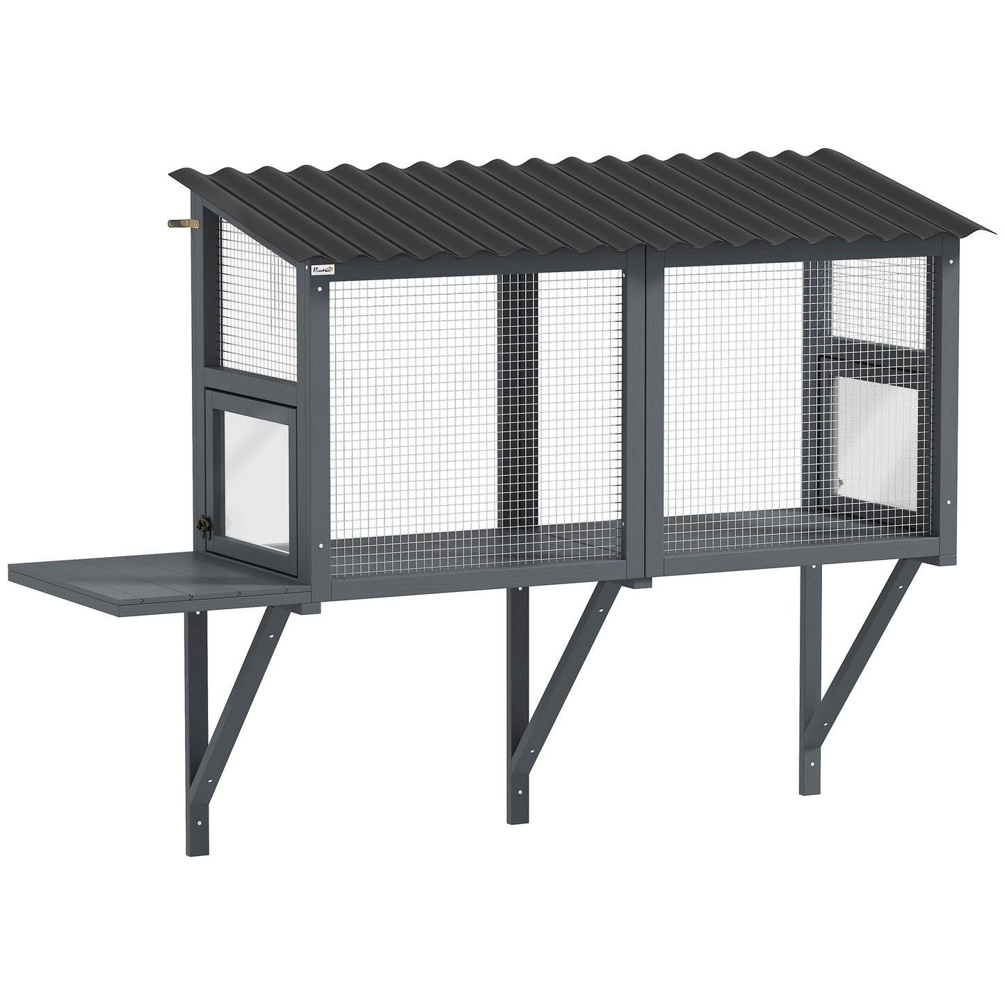 Outdoor Cat Enclosure Window Perch for Safe Nature Experience