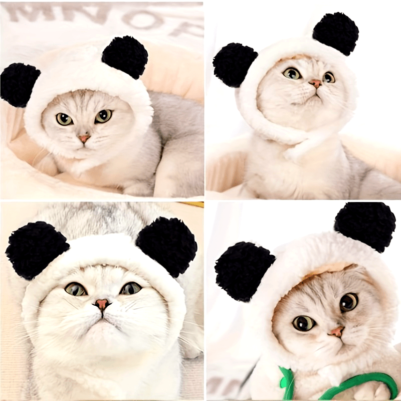 Cute Cat Costume Bear Hats for Pets Holiday Headwear