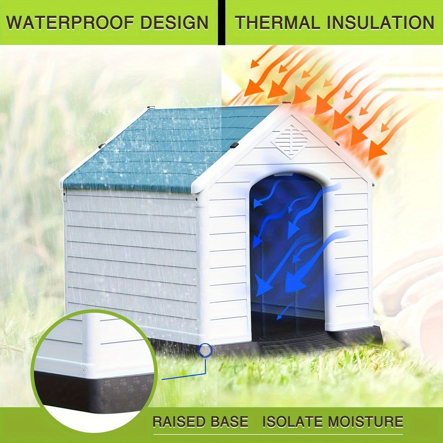 Durable Waterproof Dog Shelter for Outdoor Comfort and Protection