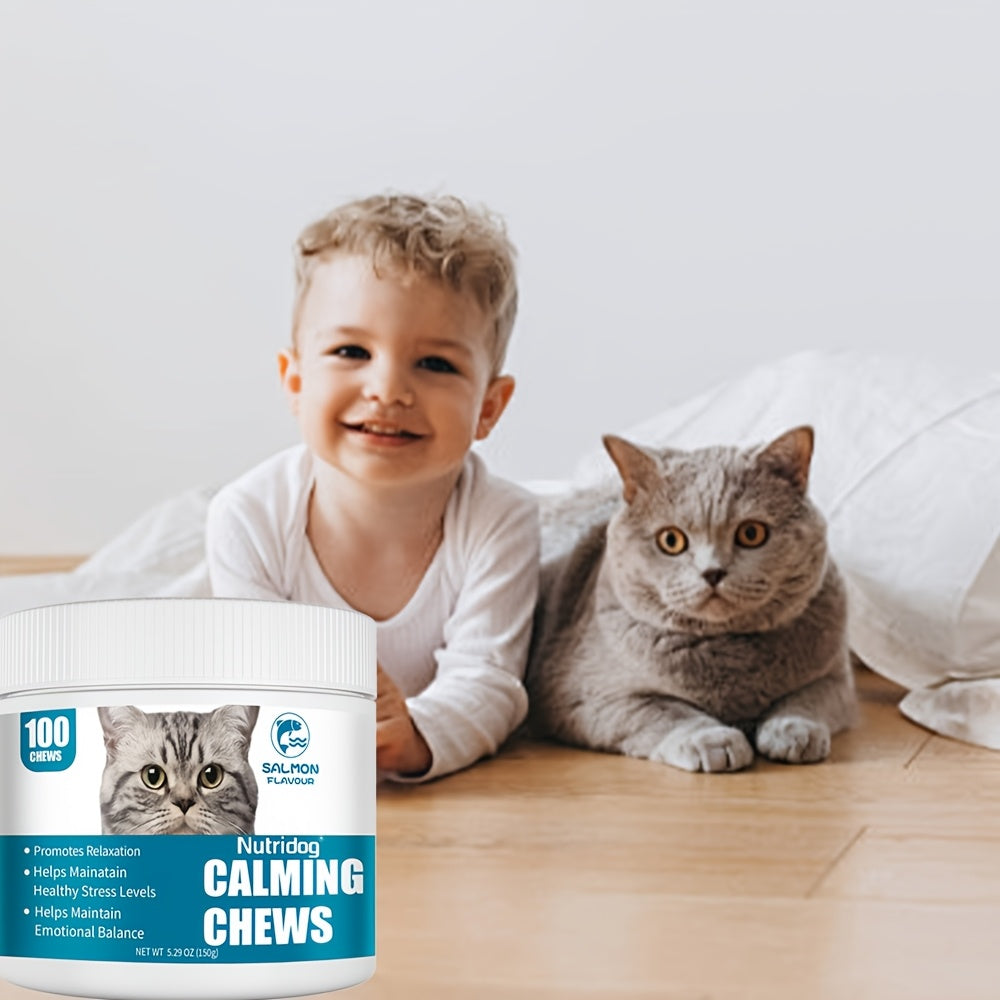 100 Soft Chews Calming Support For Cats - Relax Herbal Chews