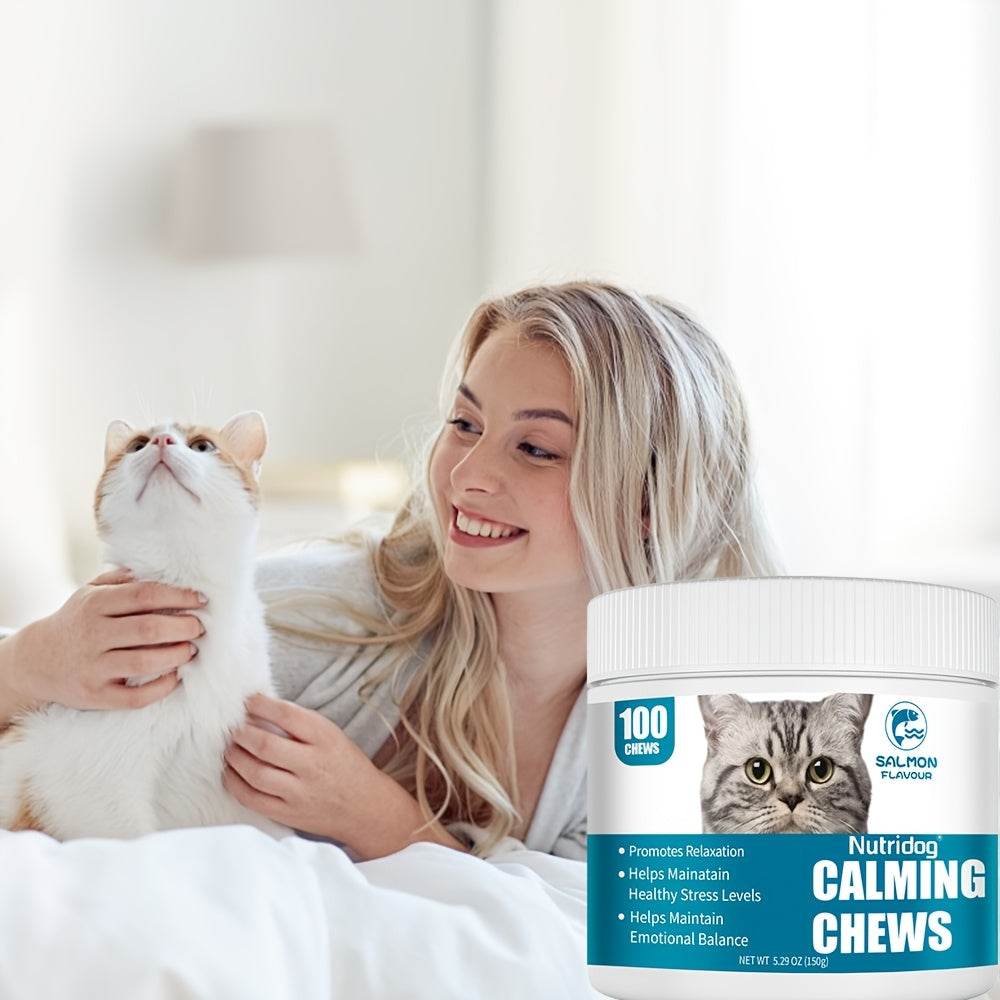 100 Soft Chews Calming Support For Cats - Relax Herbal Chews