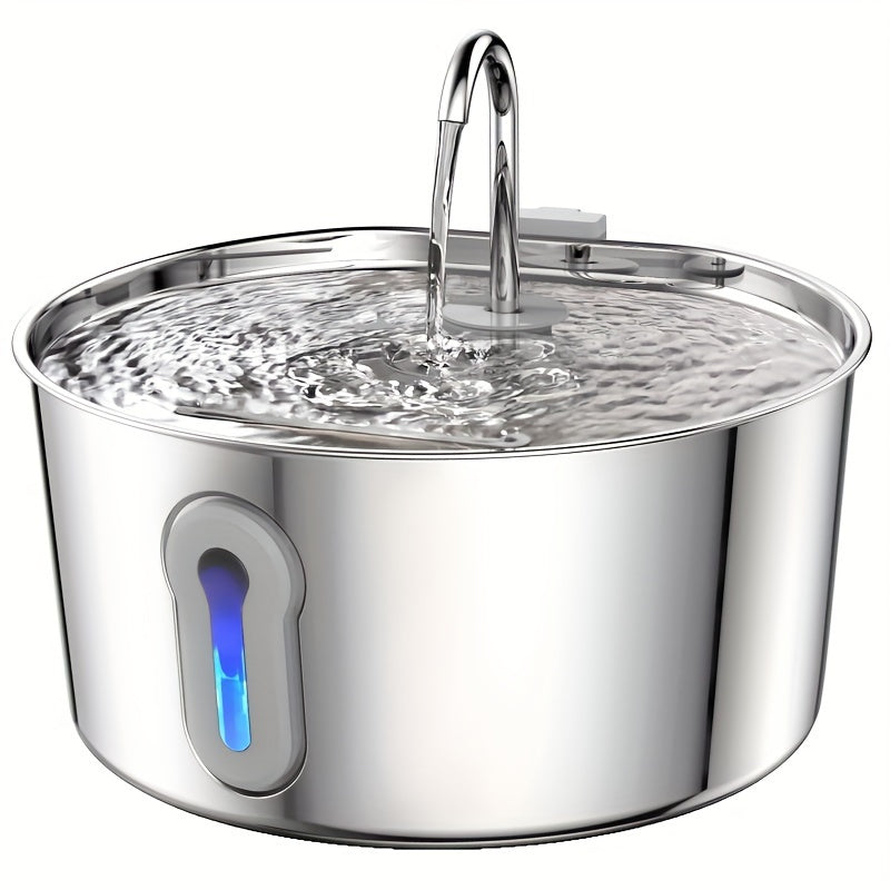 Stainless Steel Cat Water Fountain 135oz Automatic Pet Dispenser