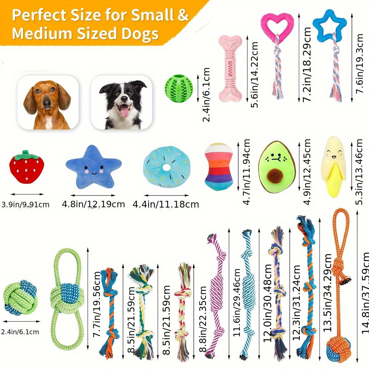 Interactive Dog Toy Set for Small and Medium Dogs