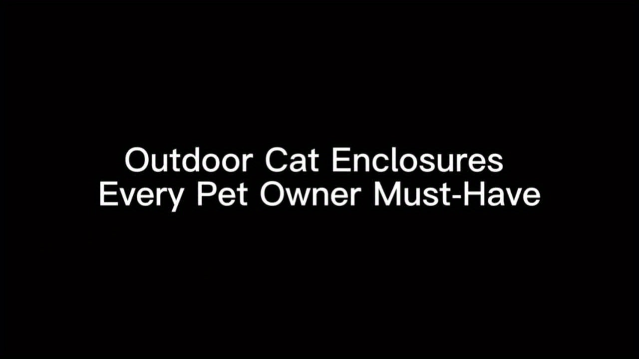Portable Cat Enclosure 6-in-1 Outdoor Tent Mesh Playpen
