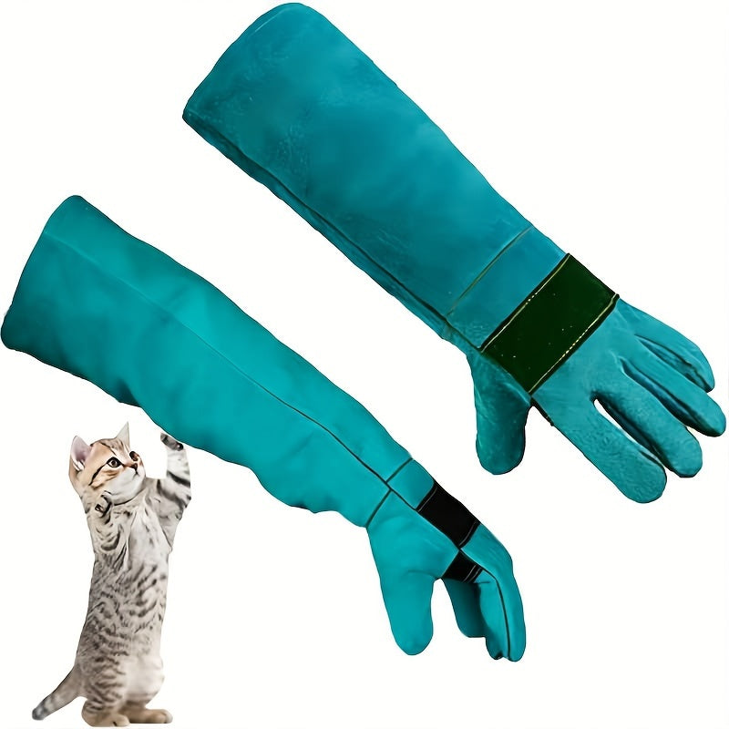17.72inch Thickened Dog Training Gloves - Anti-Scratch Protection