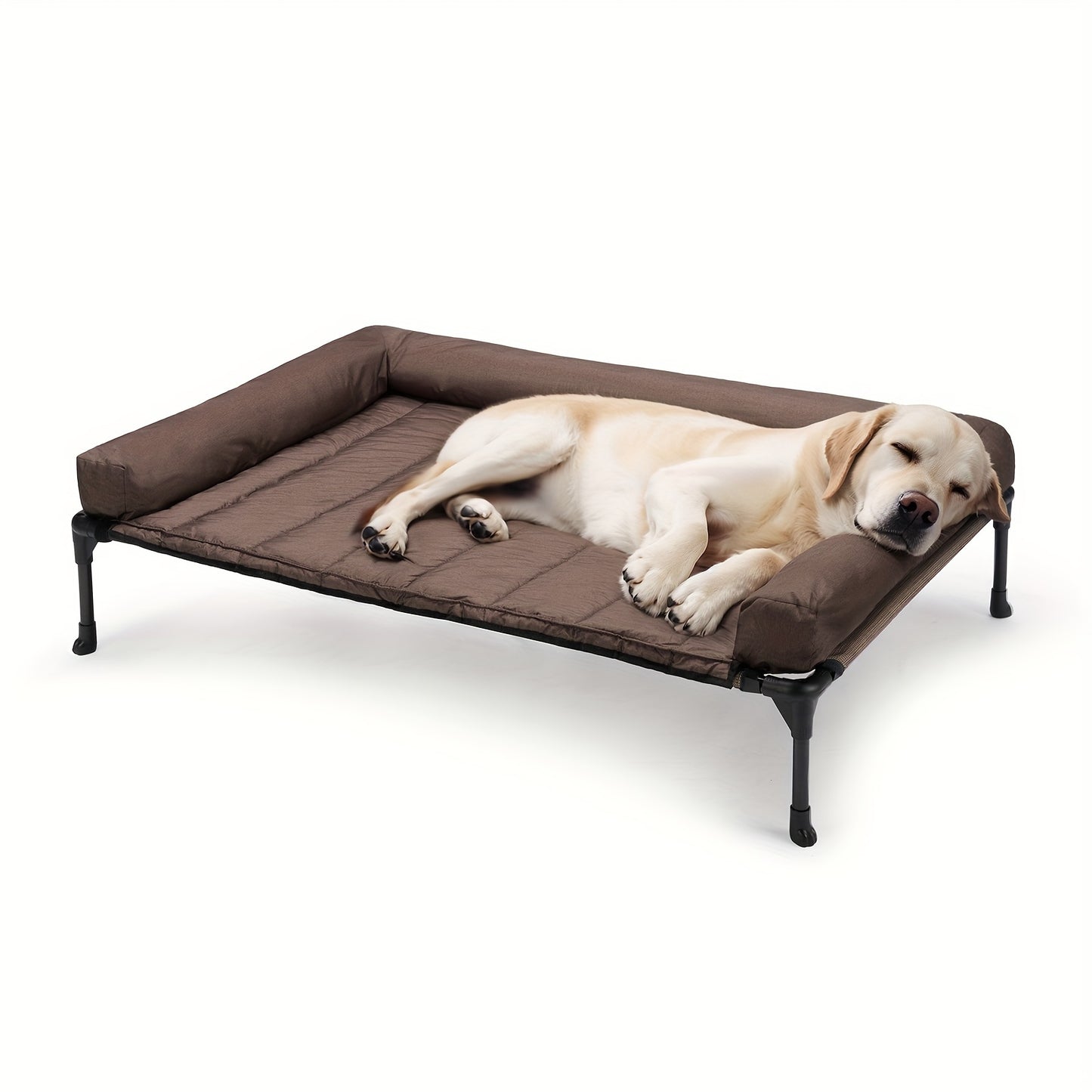 Veehoo Cooling Elevated Dog Bed with Removable Pillow-Top Mat