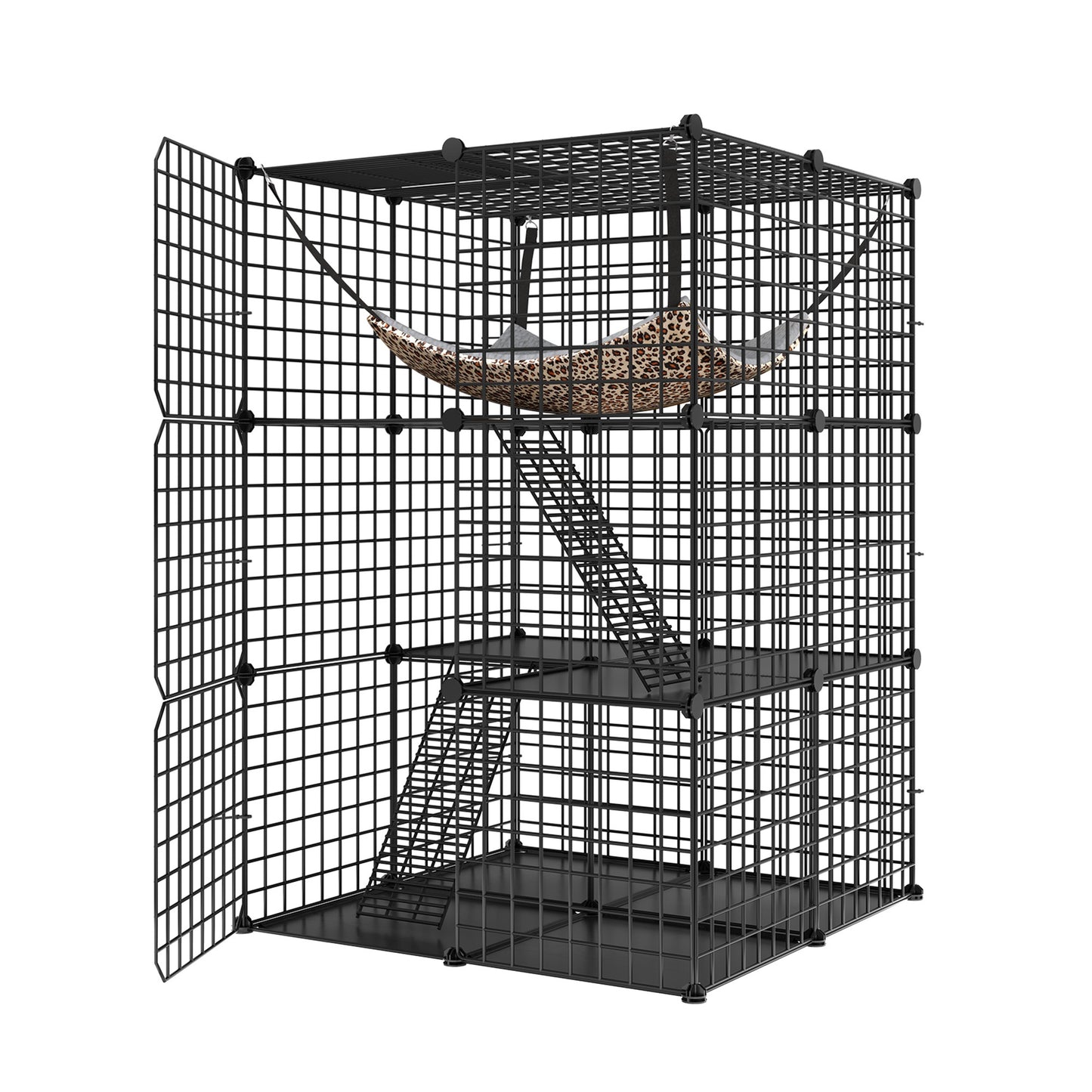 DIY Cat Enclosure with Hammock for Indoor and Outdoor Play