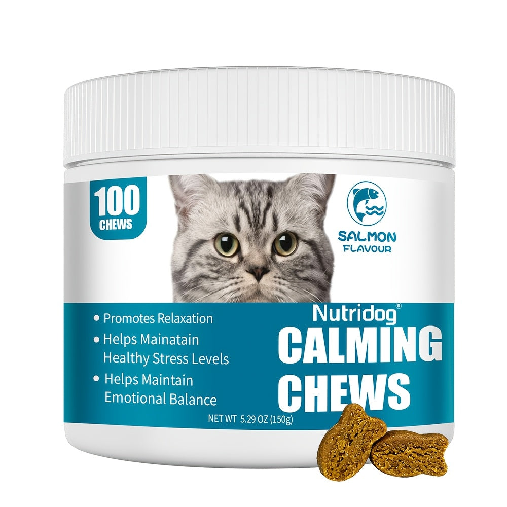 100 Soft Chews Calming Support For Cats - Relax Herbal Chews