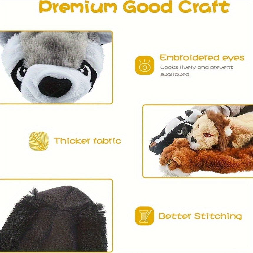 Durable Plush Dog Squeaky Chew Toy for Small Medium Dogs
