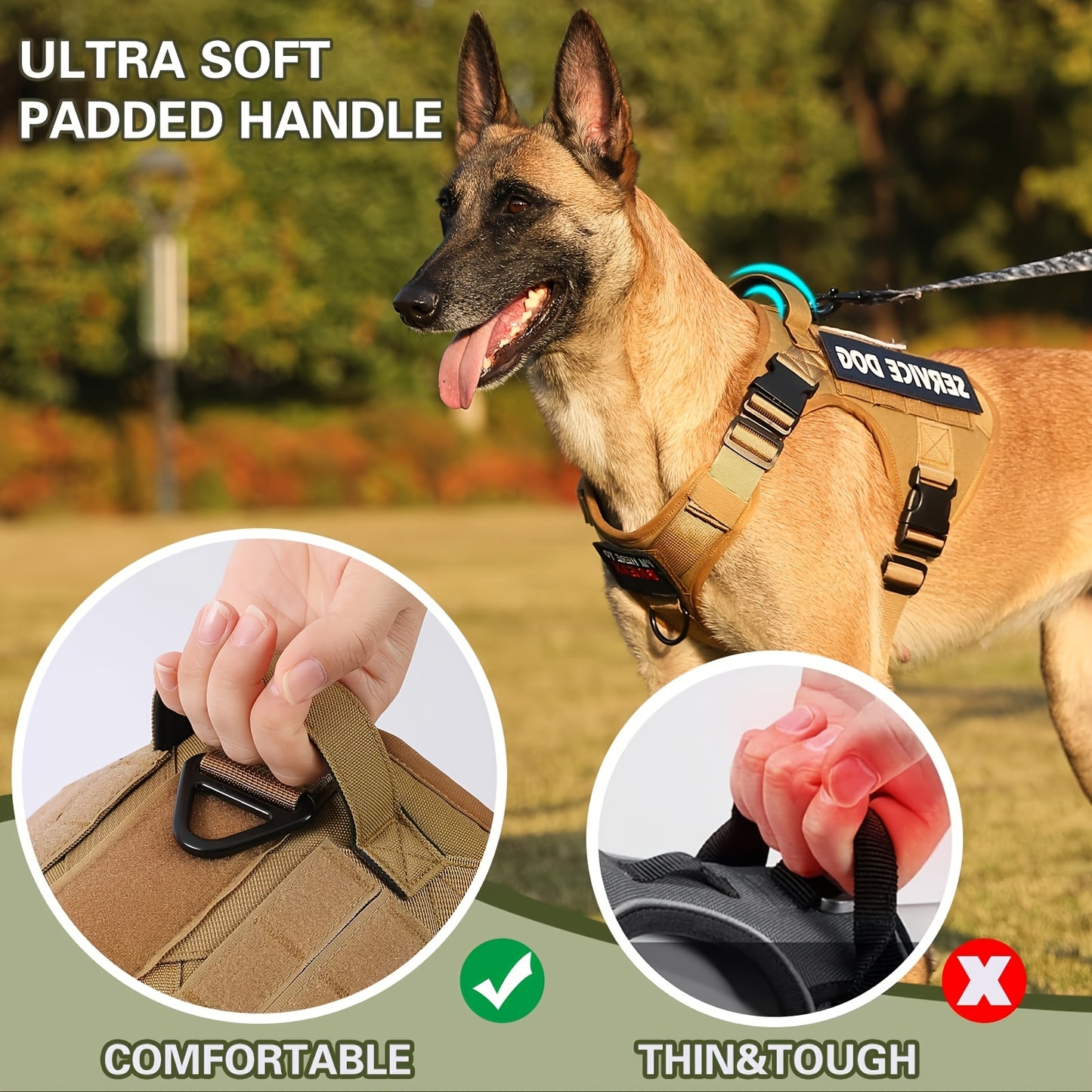 Tactical Pet Chest Harness for Ultimate Comfort and Control
