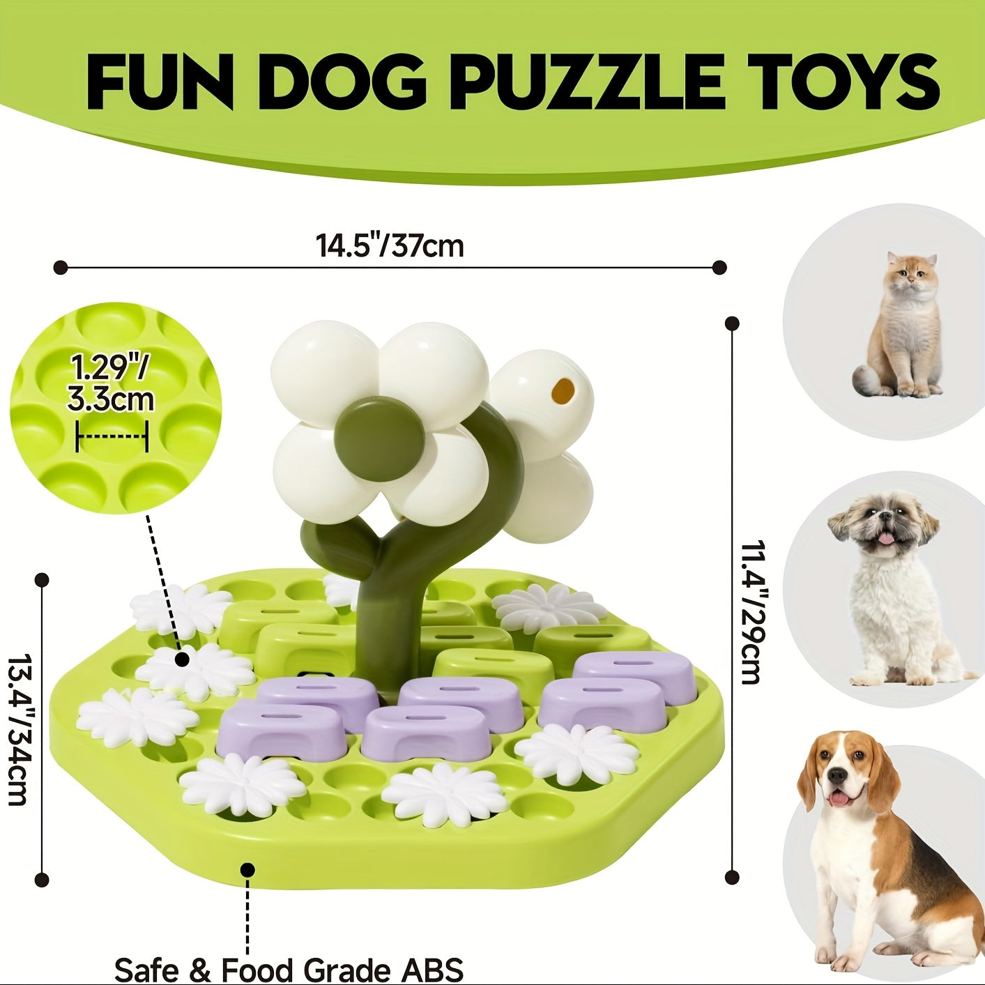 Mewoofan Interactive Dog Puzzle Toy Slow Feeder IQ Trainer