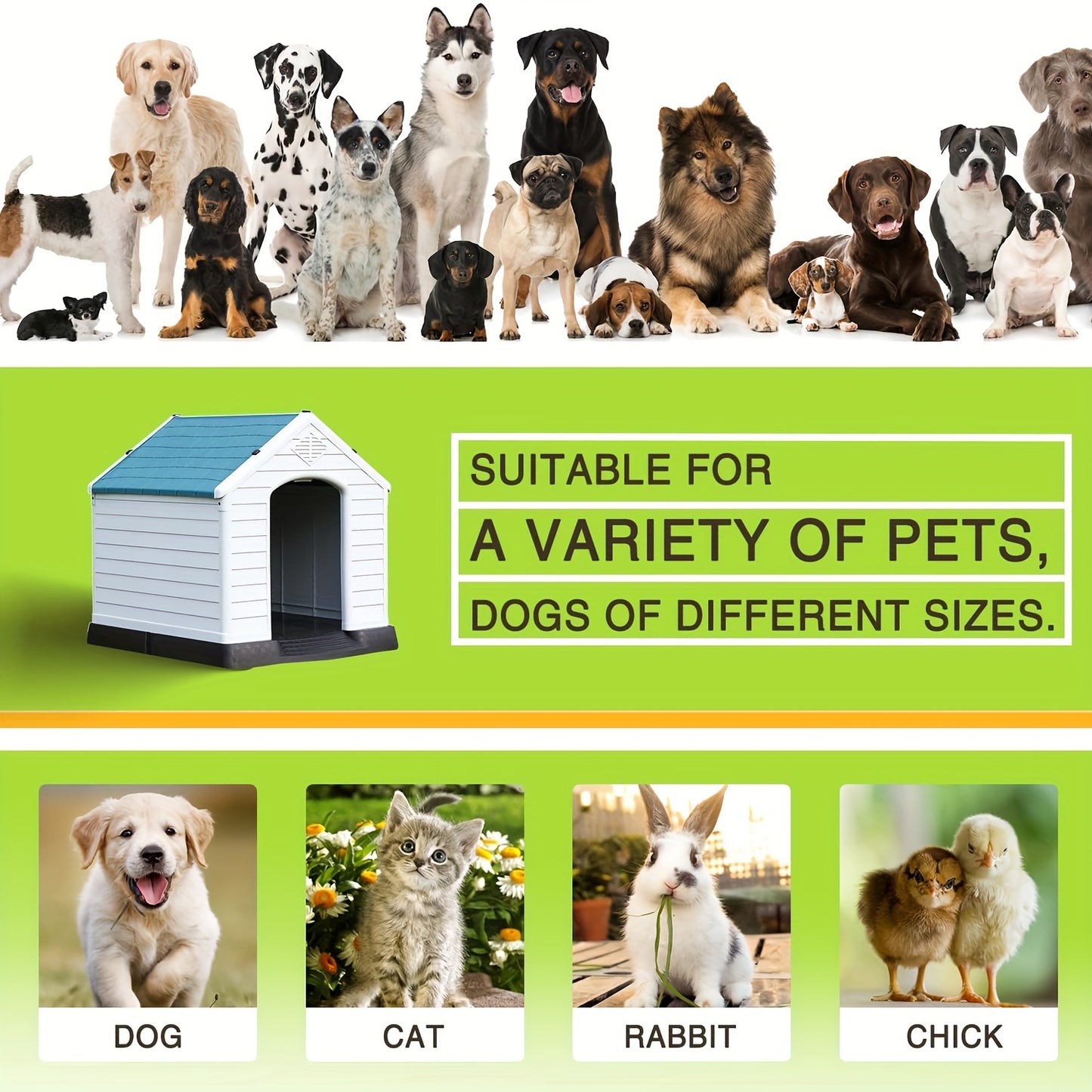 Durable Waterproof Dog Shelter for Outdoor Comfort and Protection