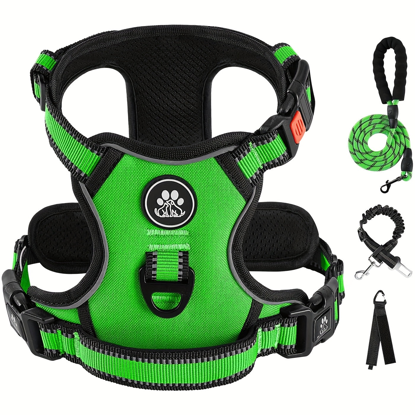 Fully Reflective No Pull Dog Harness for Comfortable Walks