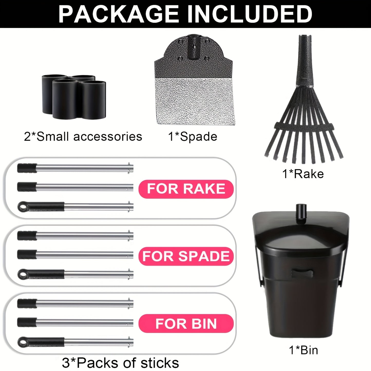 2/3pcs Leaf Pooper Scooper - Heavy-Duty Easy Cleaning Tool