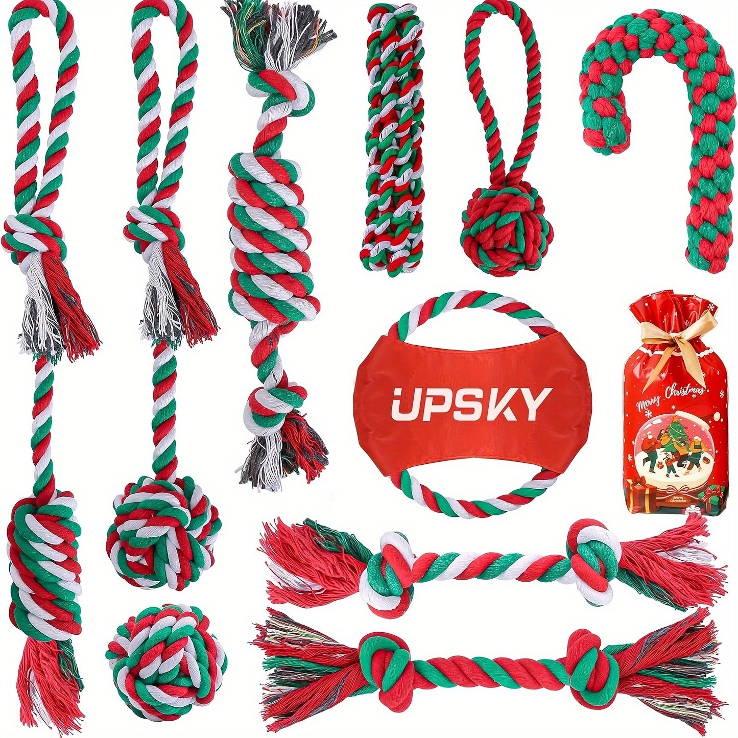 Durable Heavy Duty Dog Chew Toys Set for Aggressive Chewers