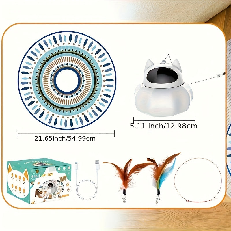 Cat Laser Toy Automatic 4-in-1 Interactive Toys For Cats