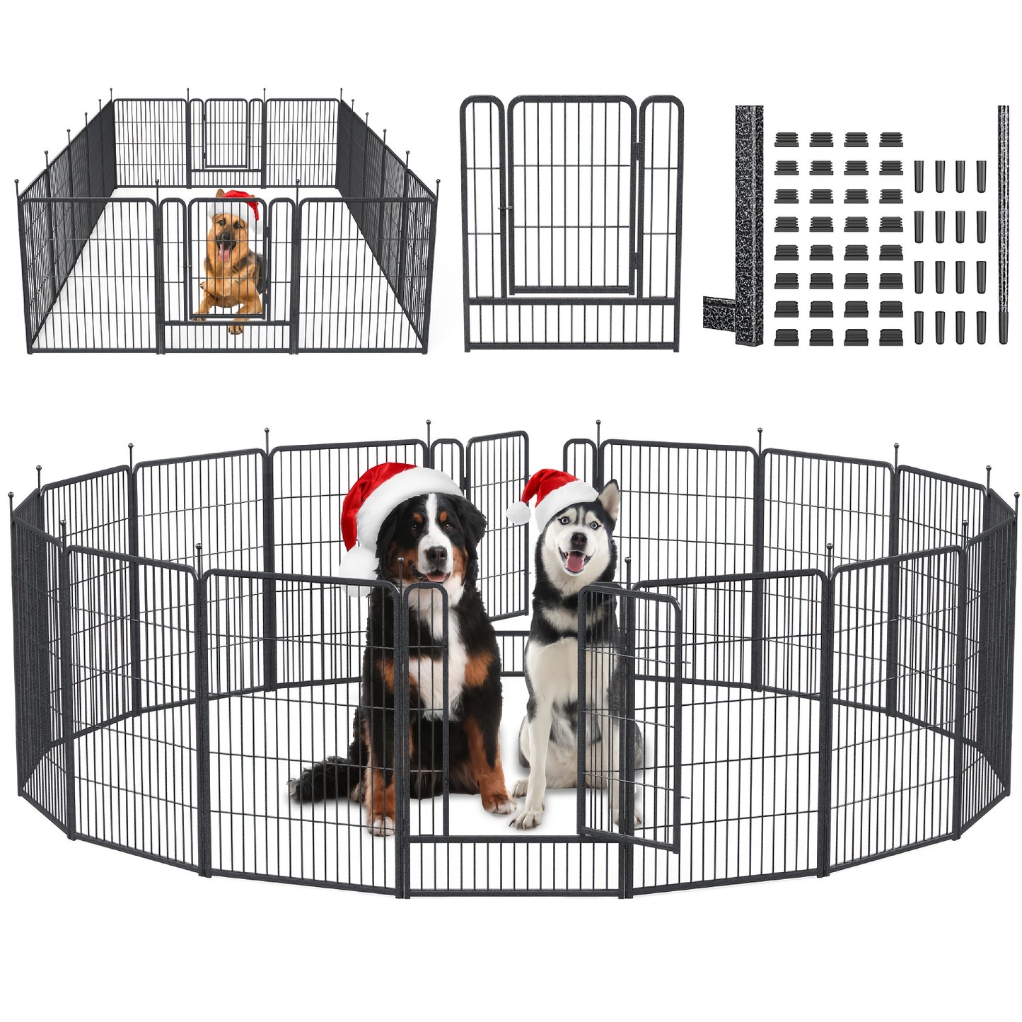 Indoor Outdoor Dog Cage and Decorative Fence for All Pets