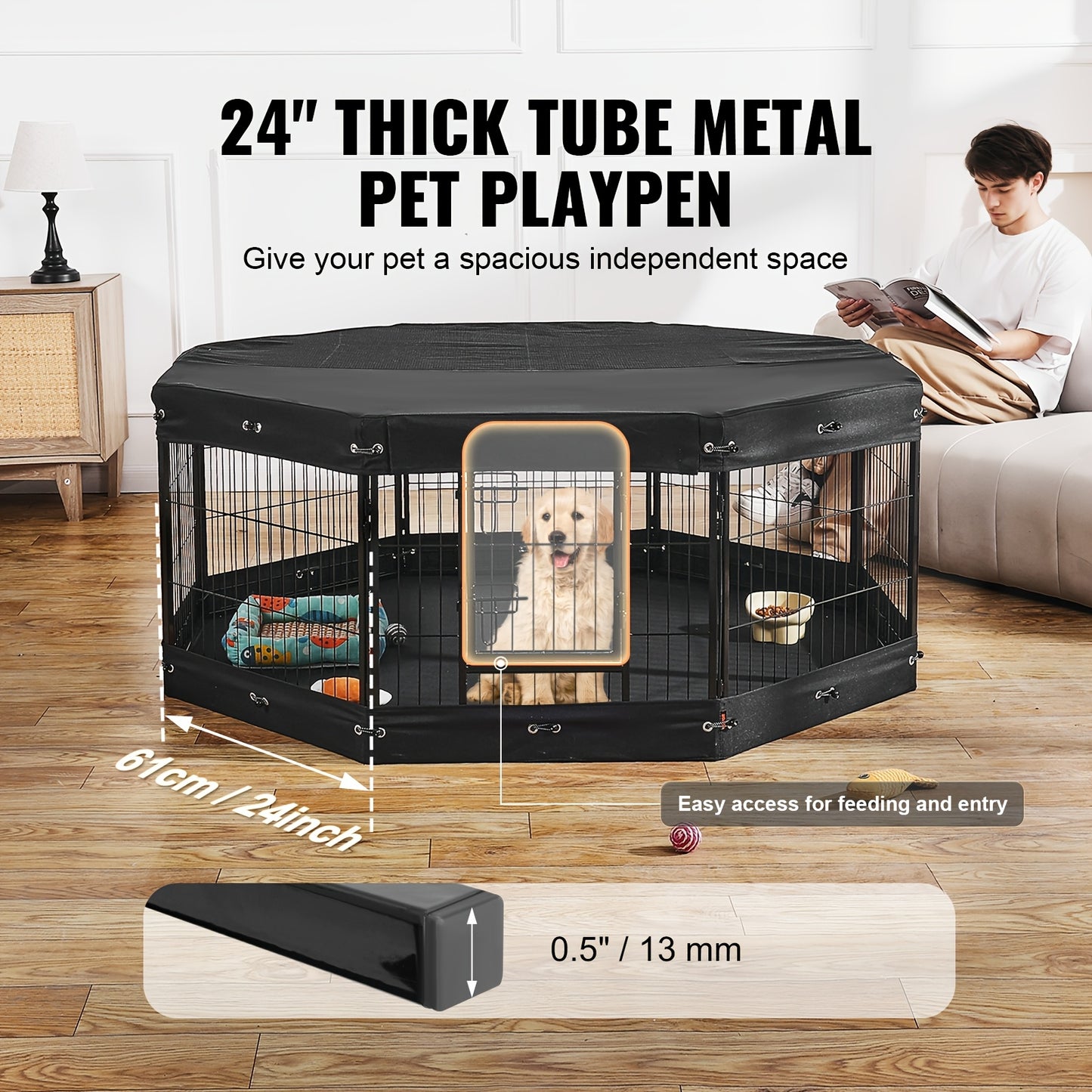 Iron Pet Fence for Safe and Secure Outdoor Playtime