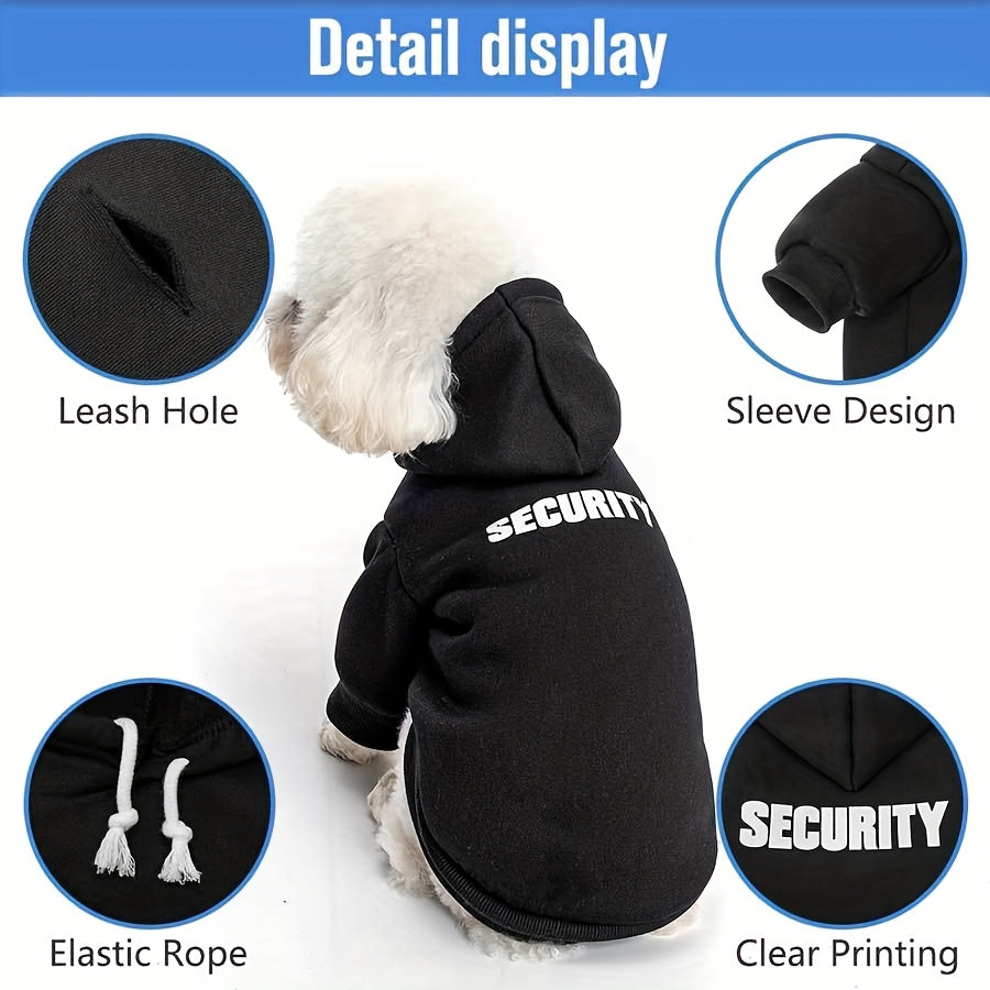 Security Dog Hoodie Sweaters For Small Medium Large Dogs