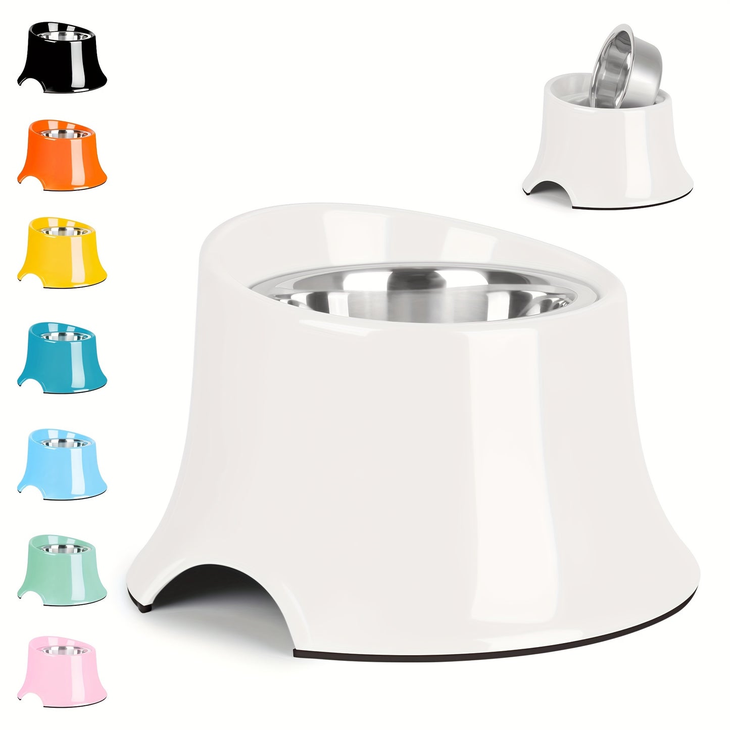 Elevated Dog Bowls Non-Slip Stainless Steel Bowl M/2 Cup