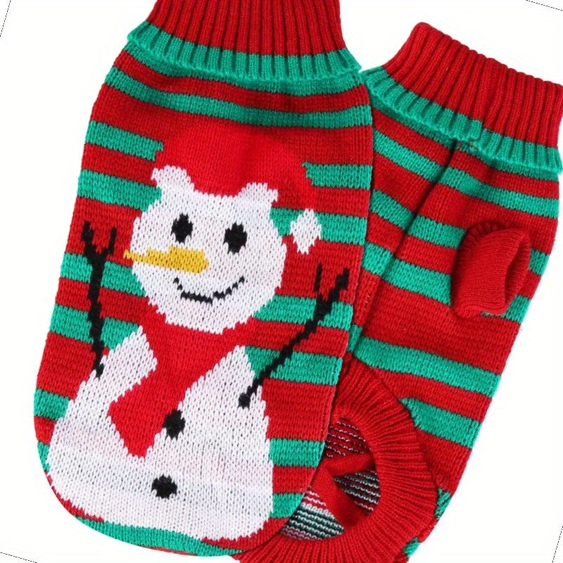 Pet Christmas Turtleneck Sweater for Dogs and Cats