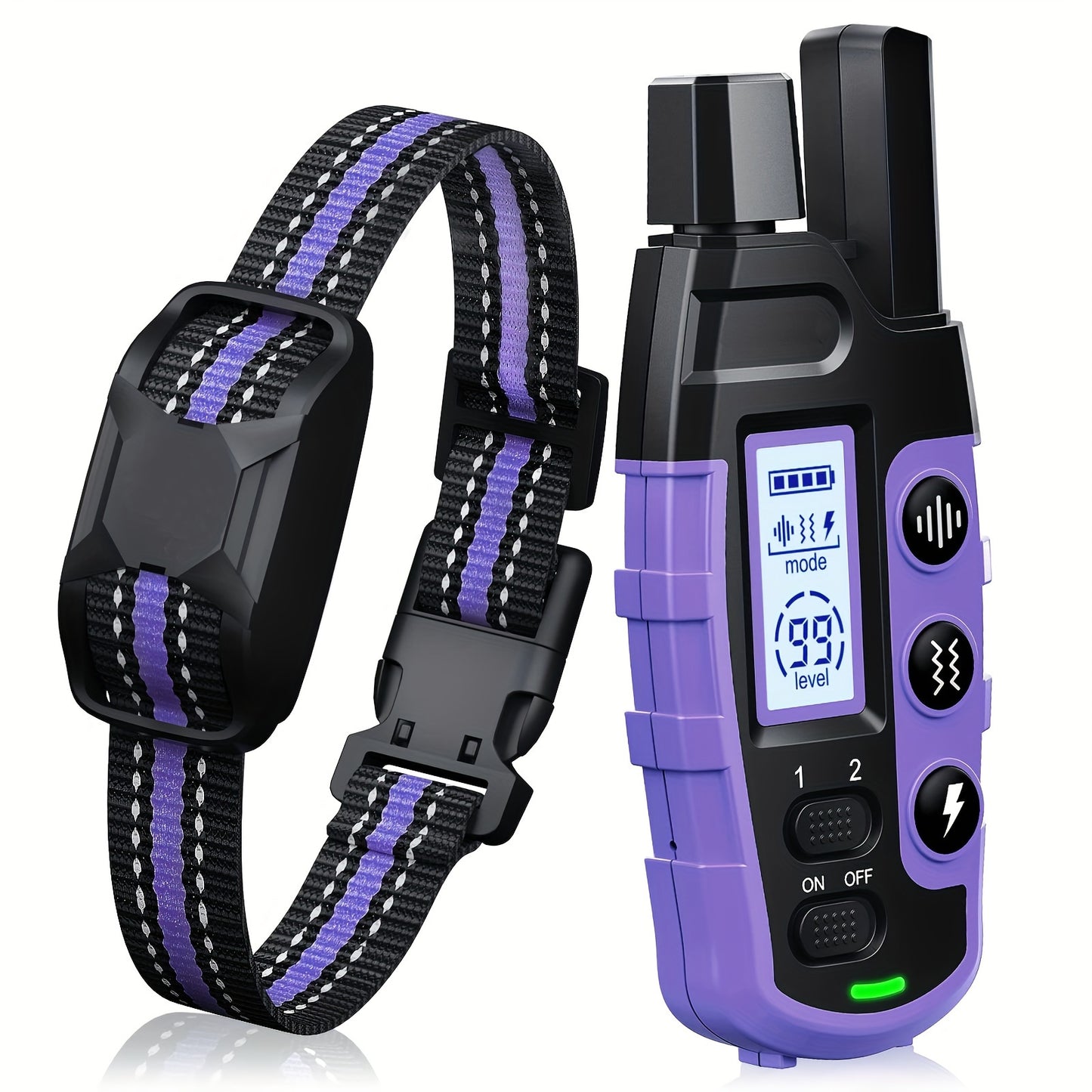 3300Ft Dog Training Collars With Remote Adjustable Strap