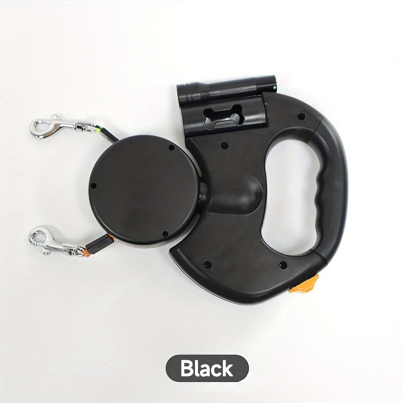 Retractable Dog Leash 2-in-1 10ft Durable Nylon Handle