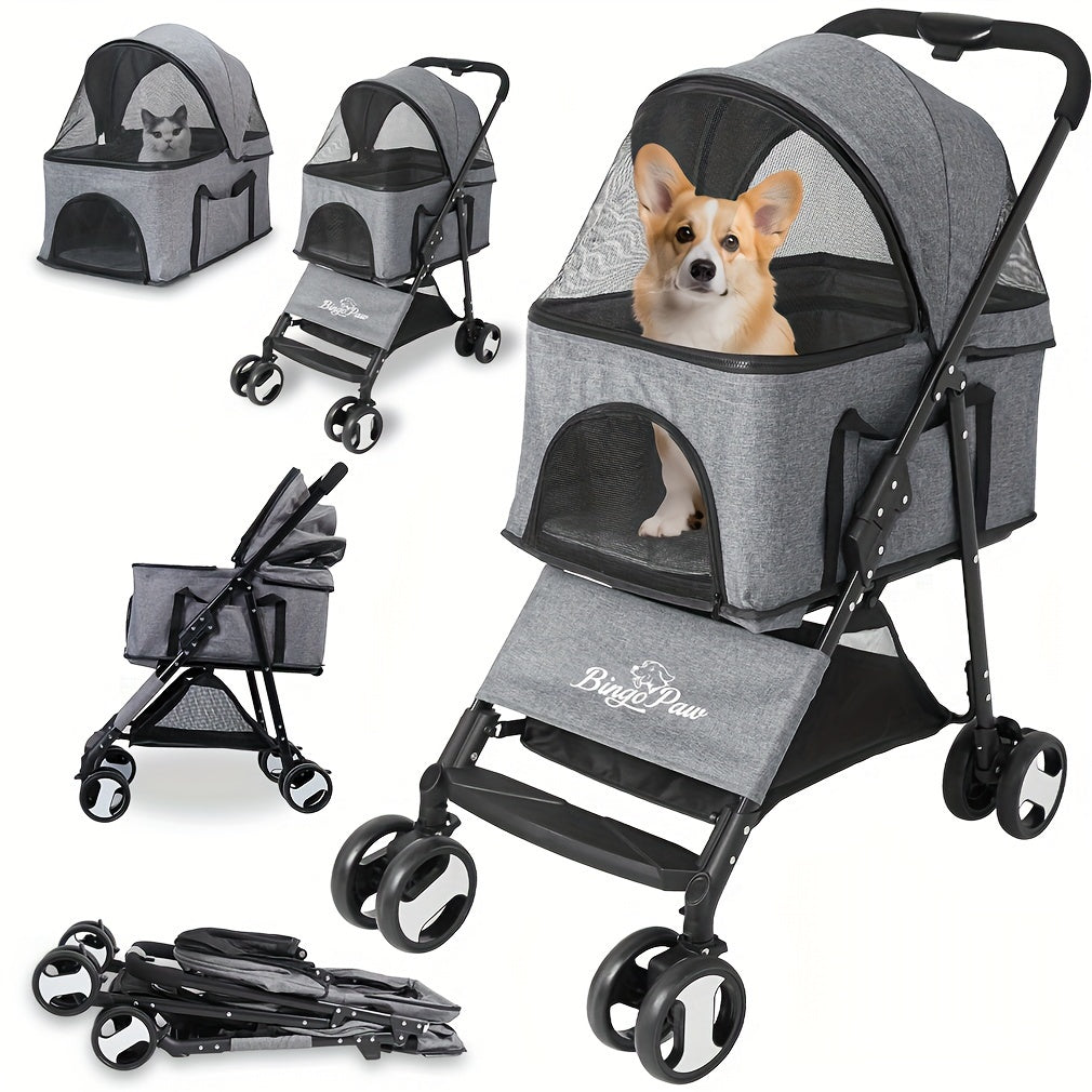 Wisfor Pet Stroller | Foldable Carrier For Dog Travel